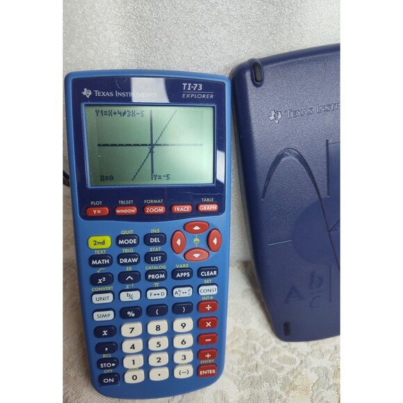 Texas Instruments TI-73 Explorer Graphing Calculator Tested Working w cover - Picture 6 of 11